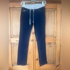 Justice Super Skinny 14 Stylish Denim Joggers with Gray Waistband
